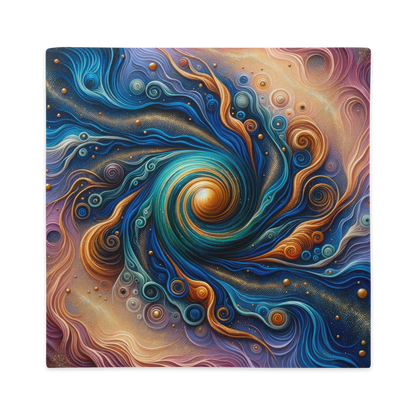 Abstract Art Pillow Case: Confluence of Consciousness (Cover Only)
