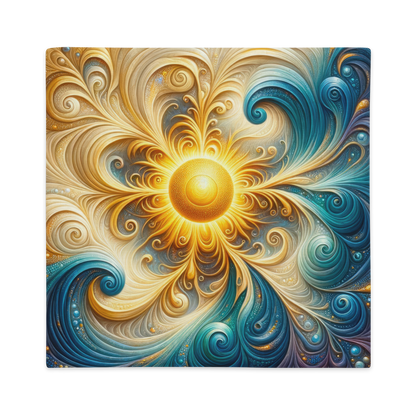 Abstract Art Pillow Case: Evolutionary Echoes (Cover Only)