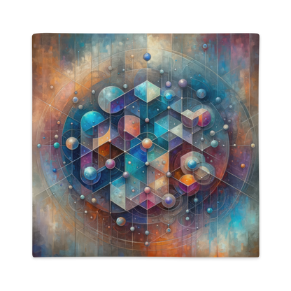 Abstract Art Pillow Case: Integrated Insights (Cover Only)