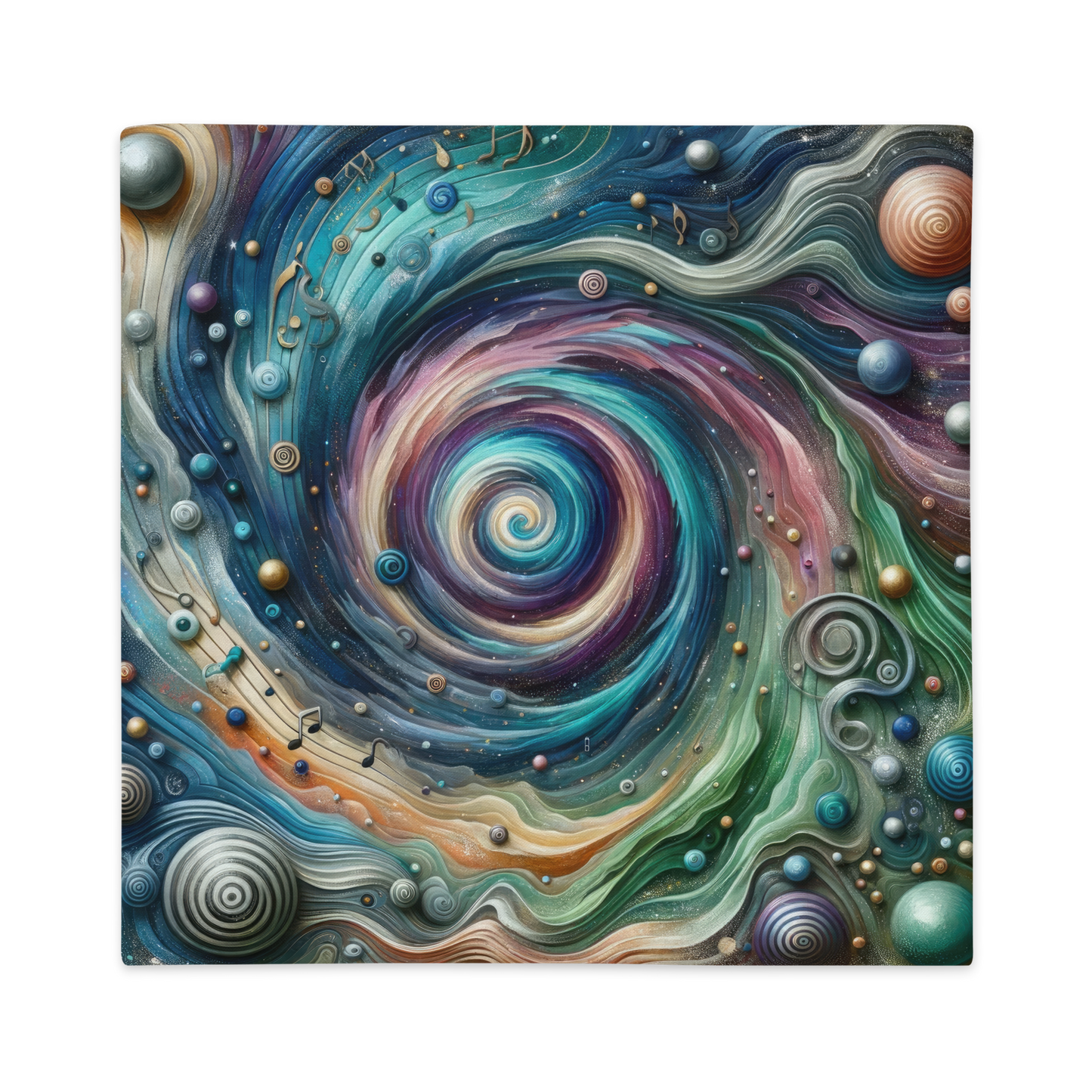Abstract Art Pillow Case: Symphonic Synthesis (Cover Only)