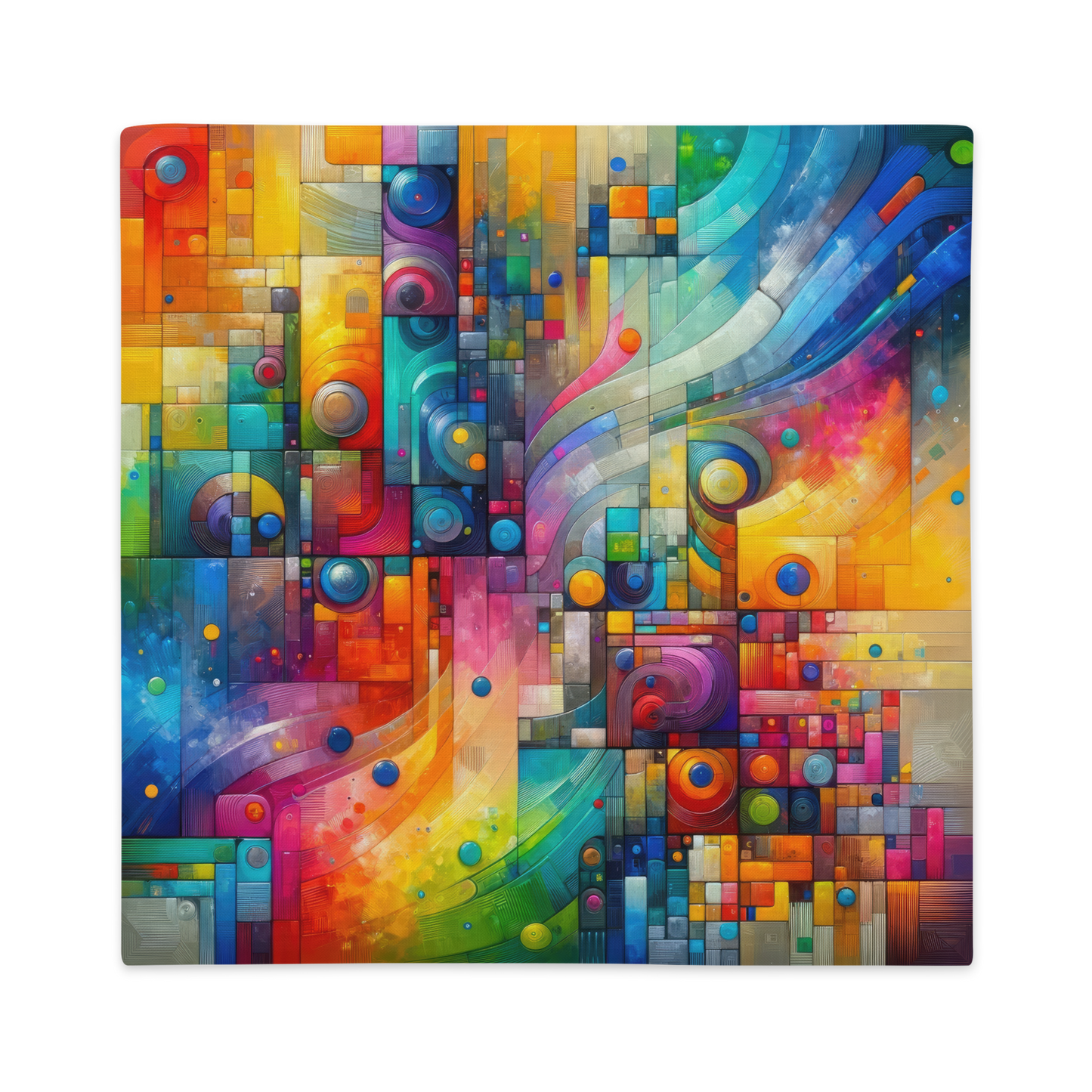Abstract Art Pillow Case: Innovation Spectrum (Cover Only)