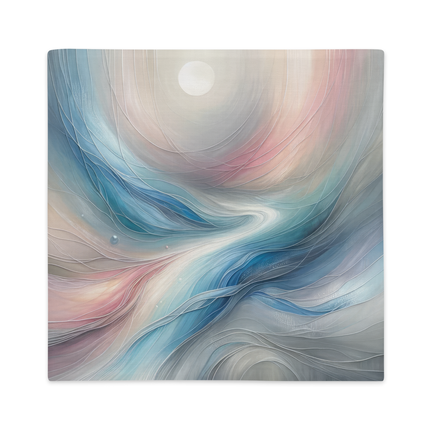 Abstract Art Pillow Case: Compassionate Currents (Cover Only)