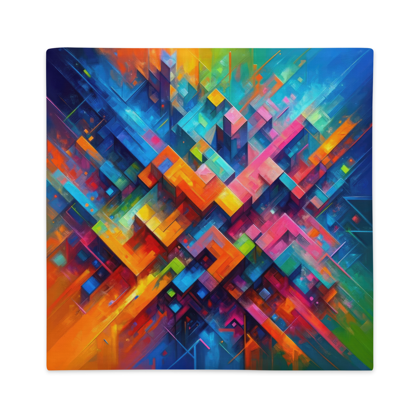 Abstract Art Pillow Case: Innovation's Canvas (Cover Only)