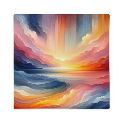 Abstract Art Pillow Case: Foresight Horizon (Cover Only)