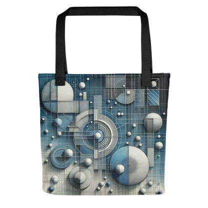 Abstract Art Tote Bag: Blueprints of Clarity