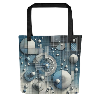 Abstract Art Tote Bag: Blueprints of Clarity