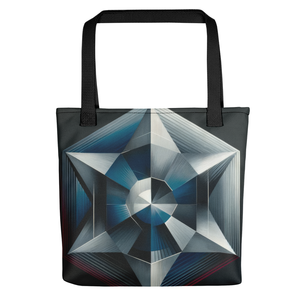 Abstract Art Tote Bag: Resolute Reflections