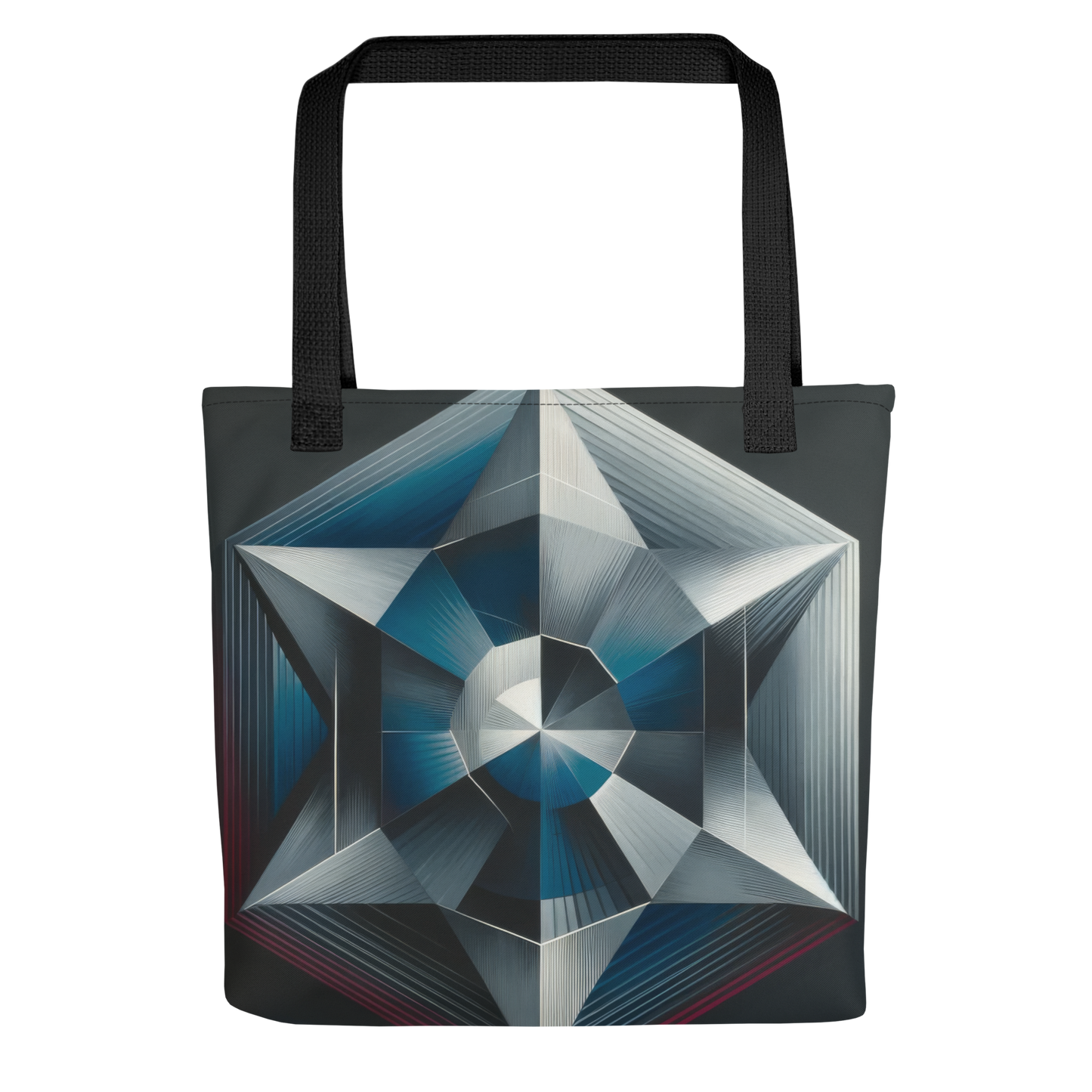 Abstract Art Tote Bag: Resolute Reflections