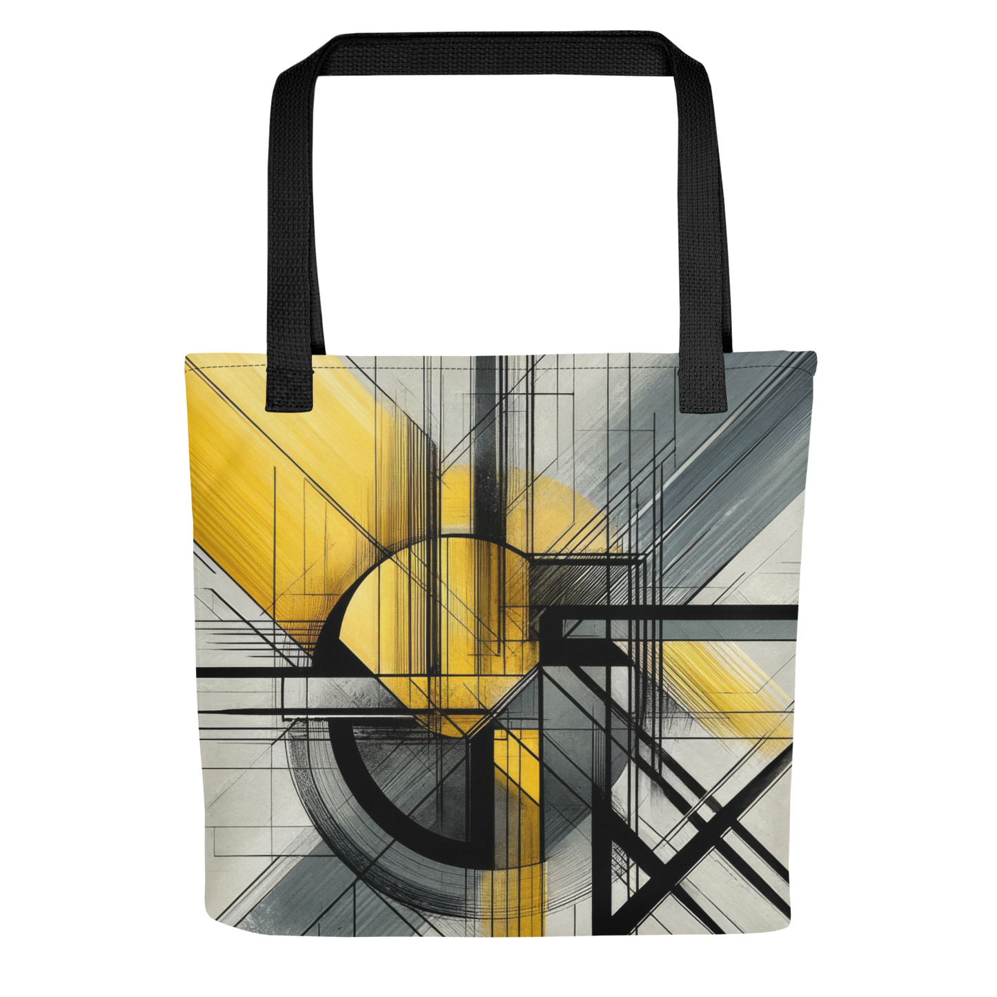 Abstract Art Tote Bag: Dynamic Synergy