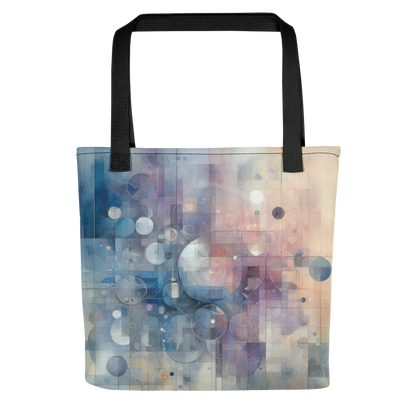 Abstract Art Tote Bag: Calculated Serenity