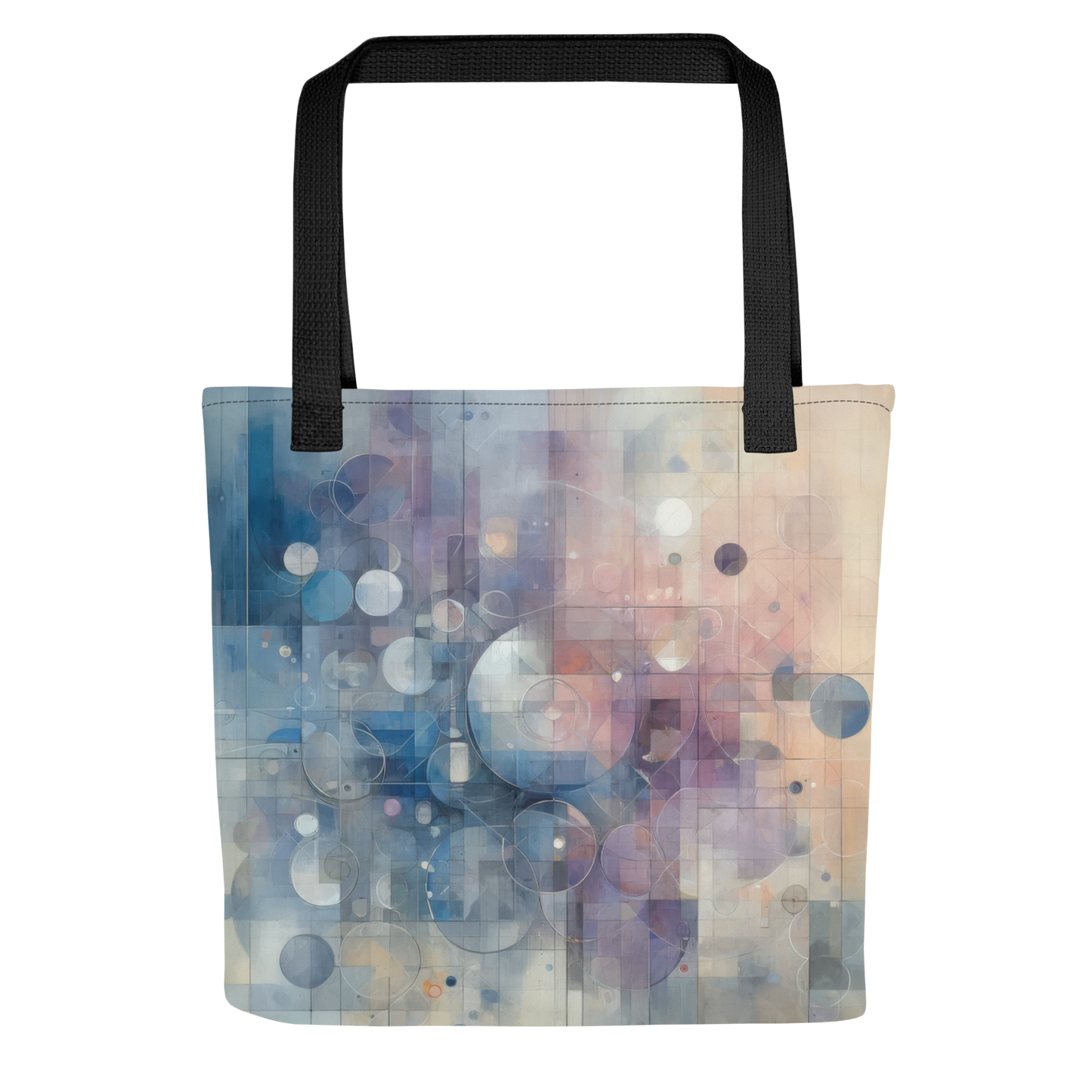 Abstract Art Tote Bag: Calculated Serenity