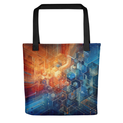 Abstract Art Tote Bag: Engaged Synergy