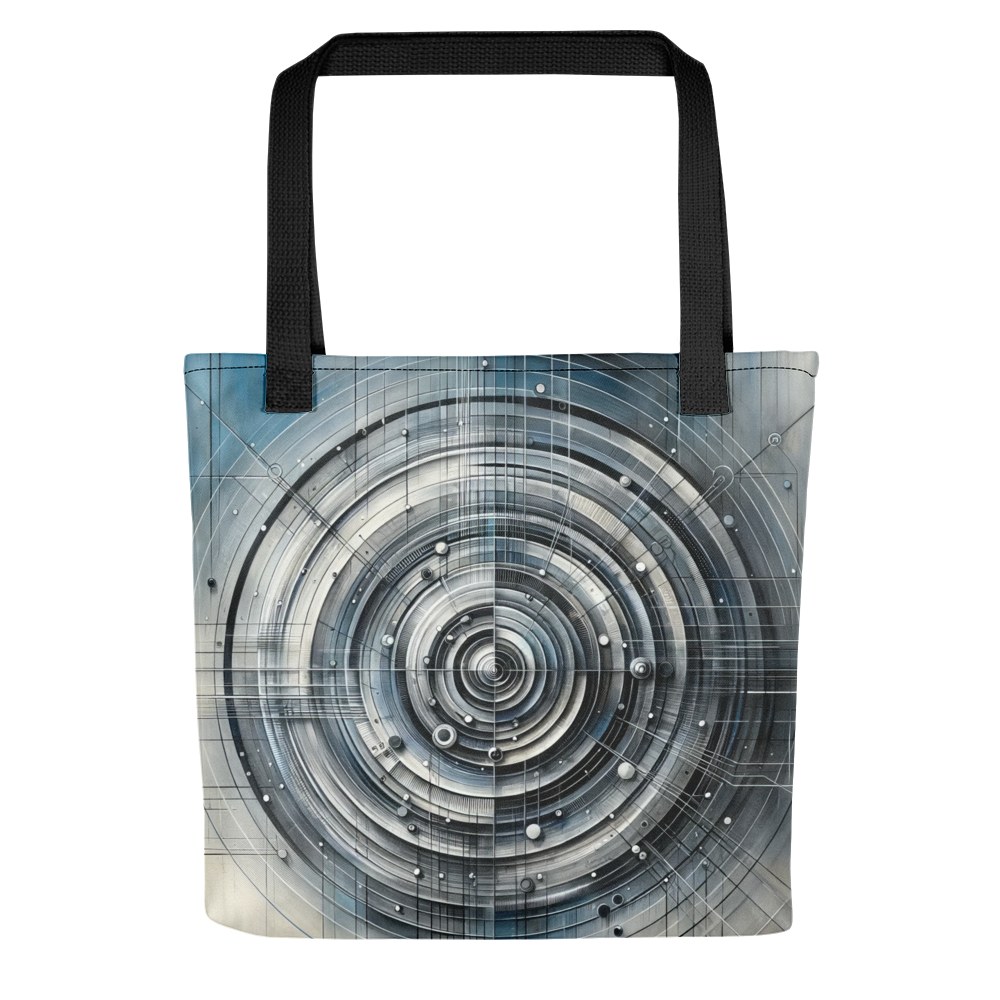 Abstract Art Tote Bag: Reflective Symphony