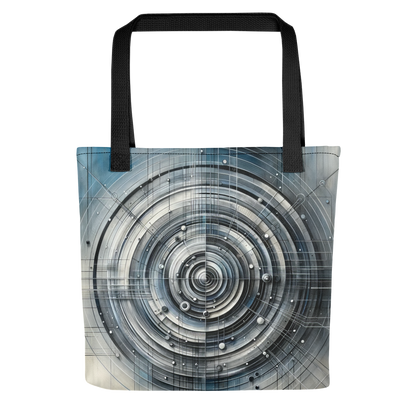 Abstract Art Tote Bag: Reflective Symphony