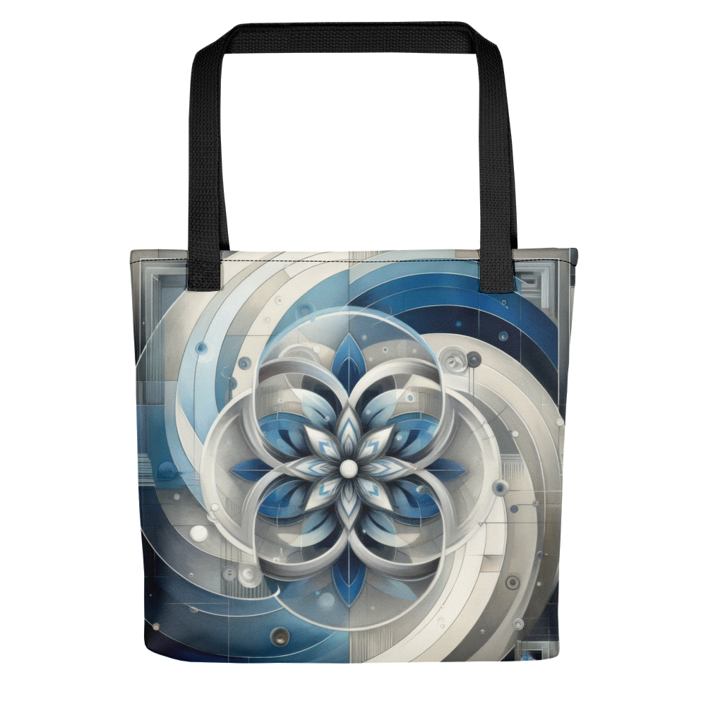 Abstract Art Tote Bag: Balanced Focus