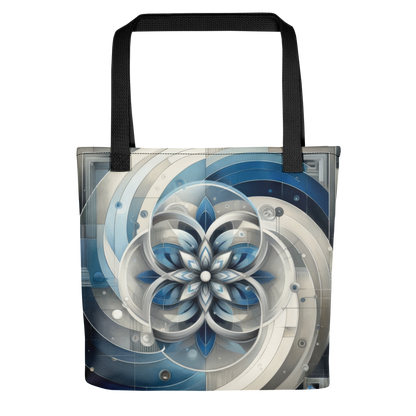 Abstract Art Tote Bag: Balanced Focus