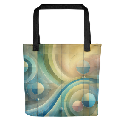 Abstract Art Tote Bag: Poised Equilibrium