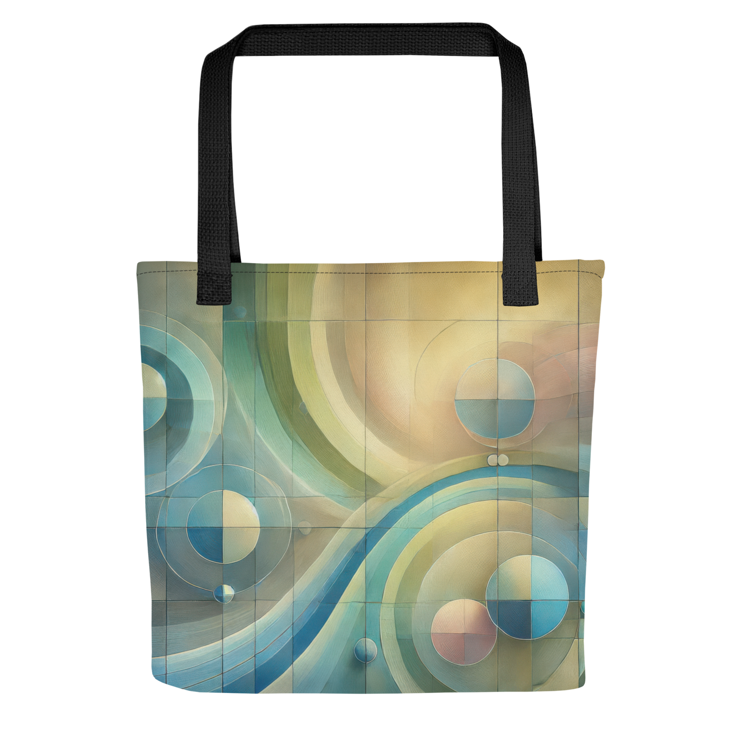 Abstract Art Tote Bag: Poised Equilibrium