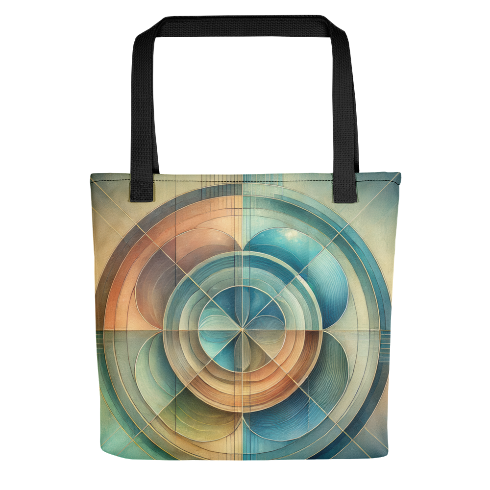 Abstract Art Tote Bag: Harmonious Reflection