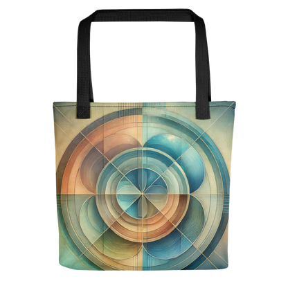 Abstract Art Tote Bag: Harmonious Reflection