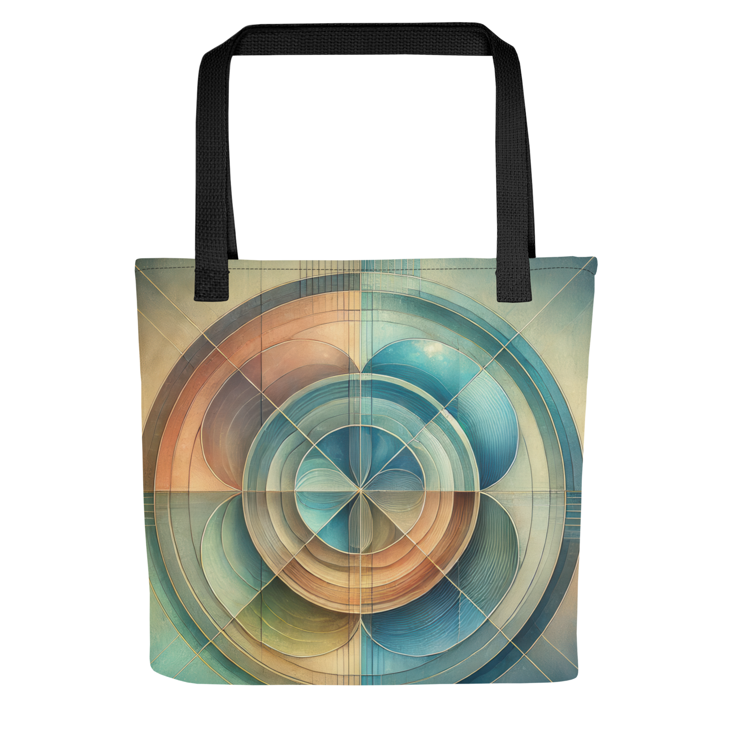 Abstract Art Tote Bag: Harmonious Reflection