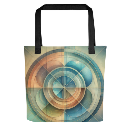 Abstract Art Tote Bag: Harmonious Reflection