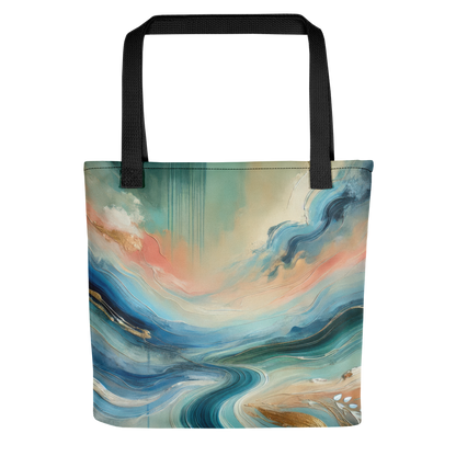 Abstract Art Tote Bag: Serenity in Motion