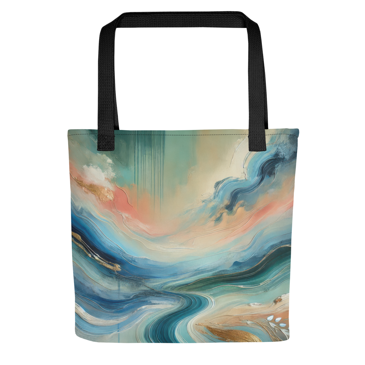 Abstract Art Tote Bag: Serenity in Motion