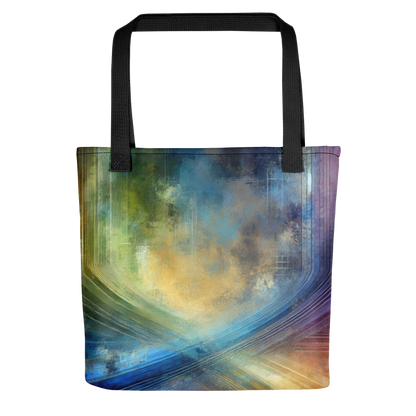 Abstract Art Tote Bag: Poised Spectrum