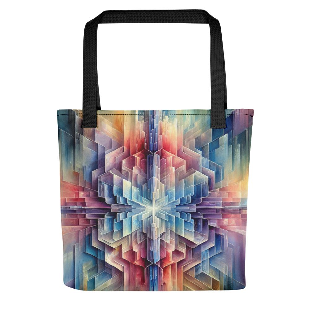 Abstract Art Tote Bag: Reflective Spectrum