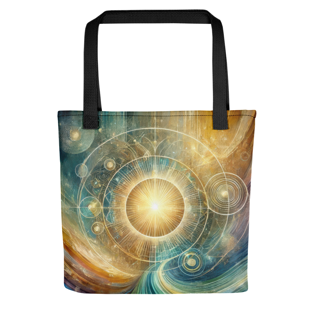 Abstract Art Tote Bag: Poised Radiance