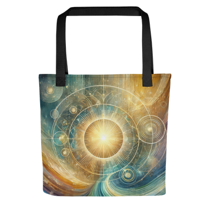 Abstract Art Tote Bag: Poised Radiance