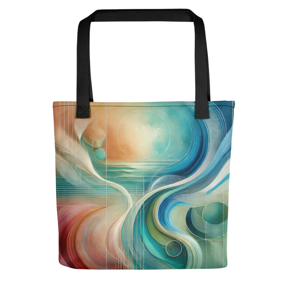 Abstract Art Tote Bag: Serenity in Harmony