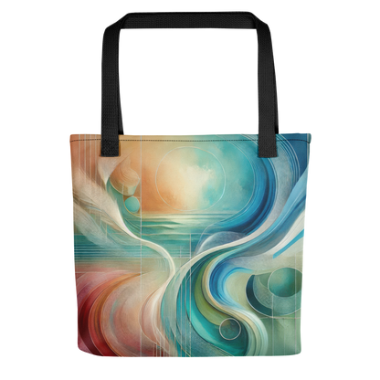 Abstract Art Tote Bag: Serenity in Harmony