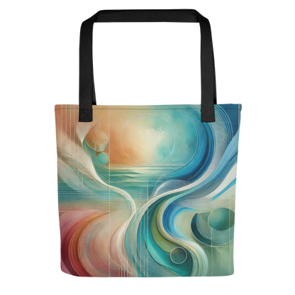 Abstract Art Tote Bag: Serenity in Harmony