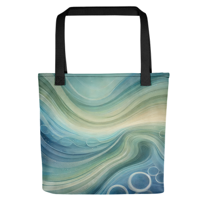 Abstract Art Tote Bag: Echoes of Tranquility