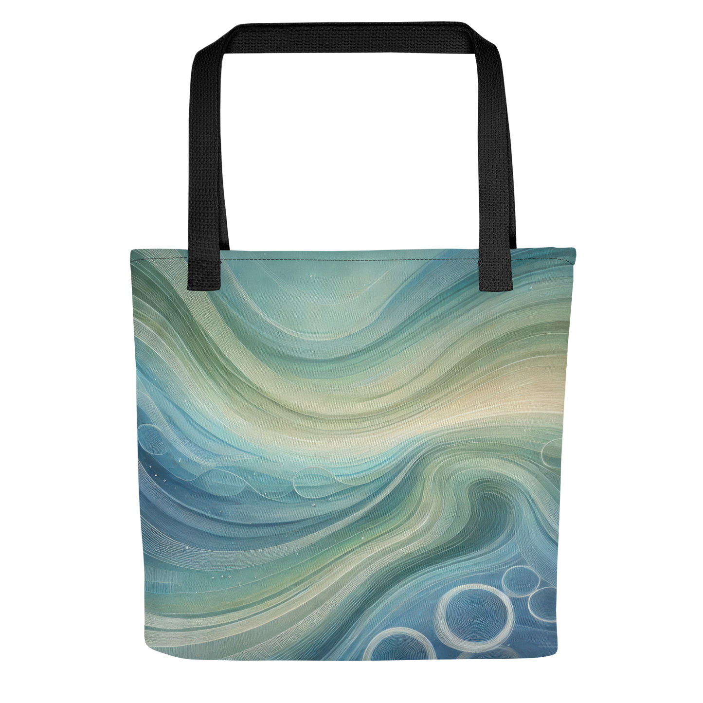 Abstract Art Tote Bag: Echoes of Tranquility