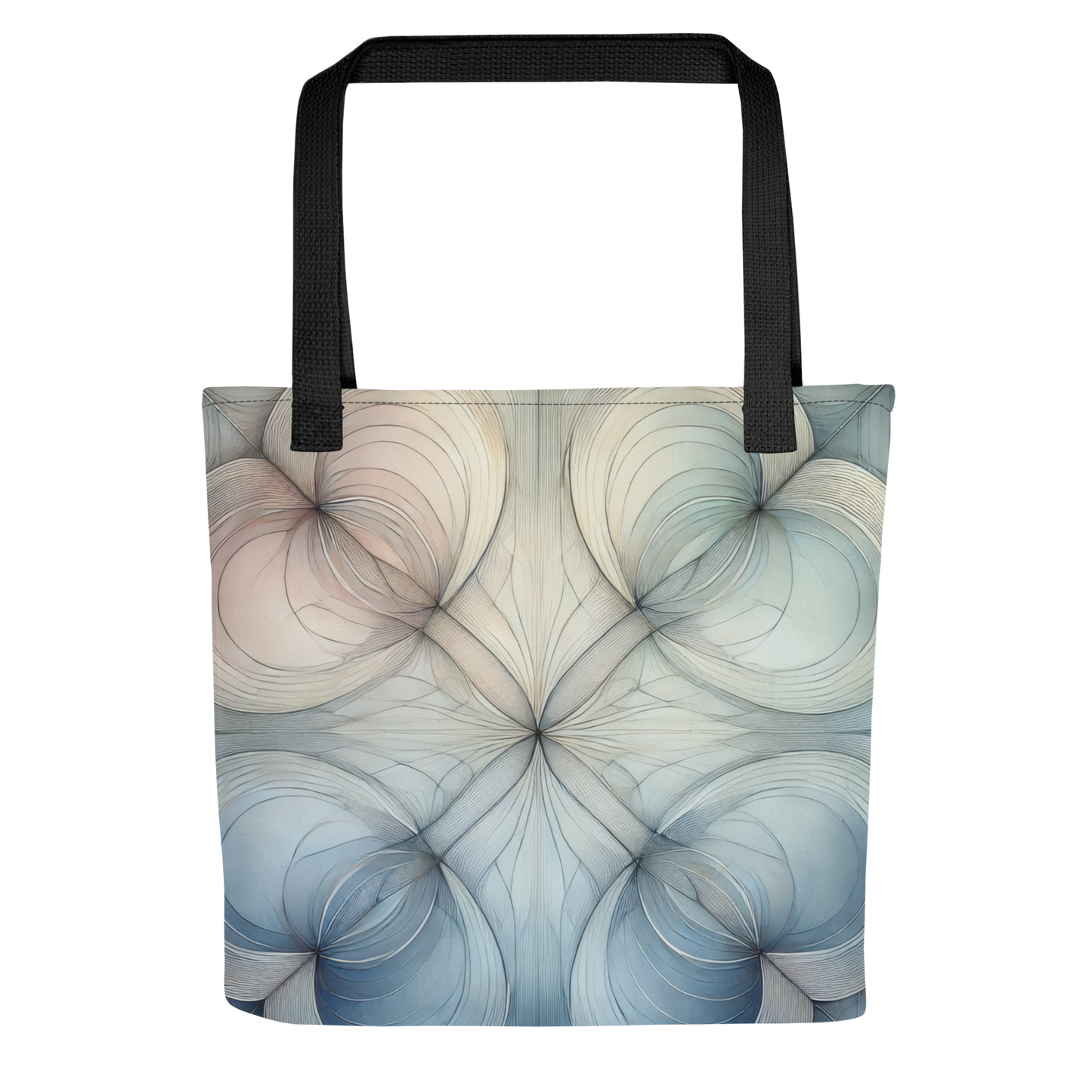 Abstract Art Tote Bag: Poised Serenity