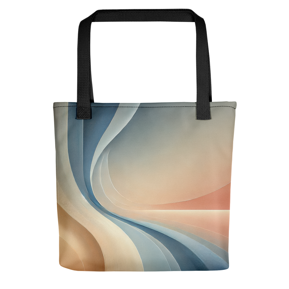 Abstract Art Tote Bag: Poised Horizon