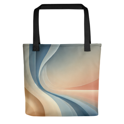 Abstract Art Tote Bag: Poised Horizon