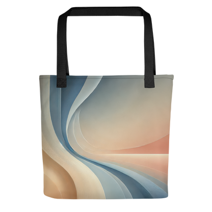 Abstract Art Tote Bag: Poised Horizon