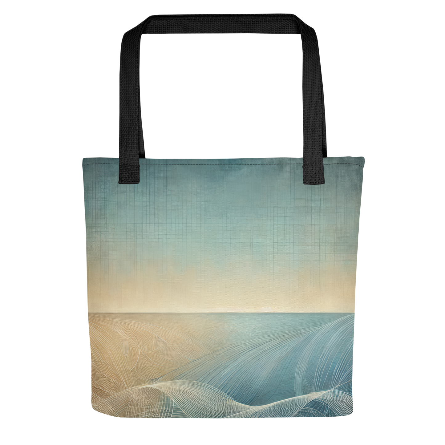 Abstract Art Tote Bag: Calm Horizons