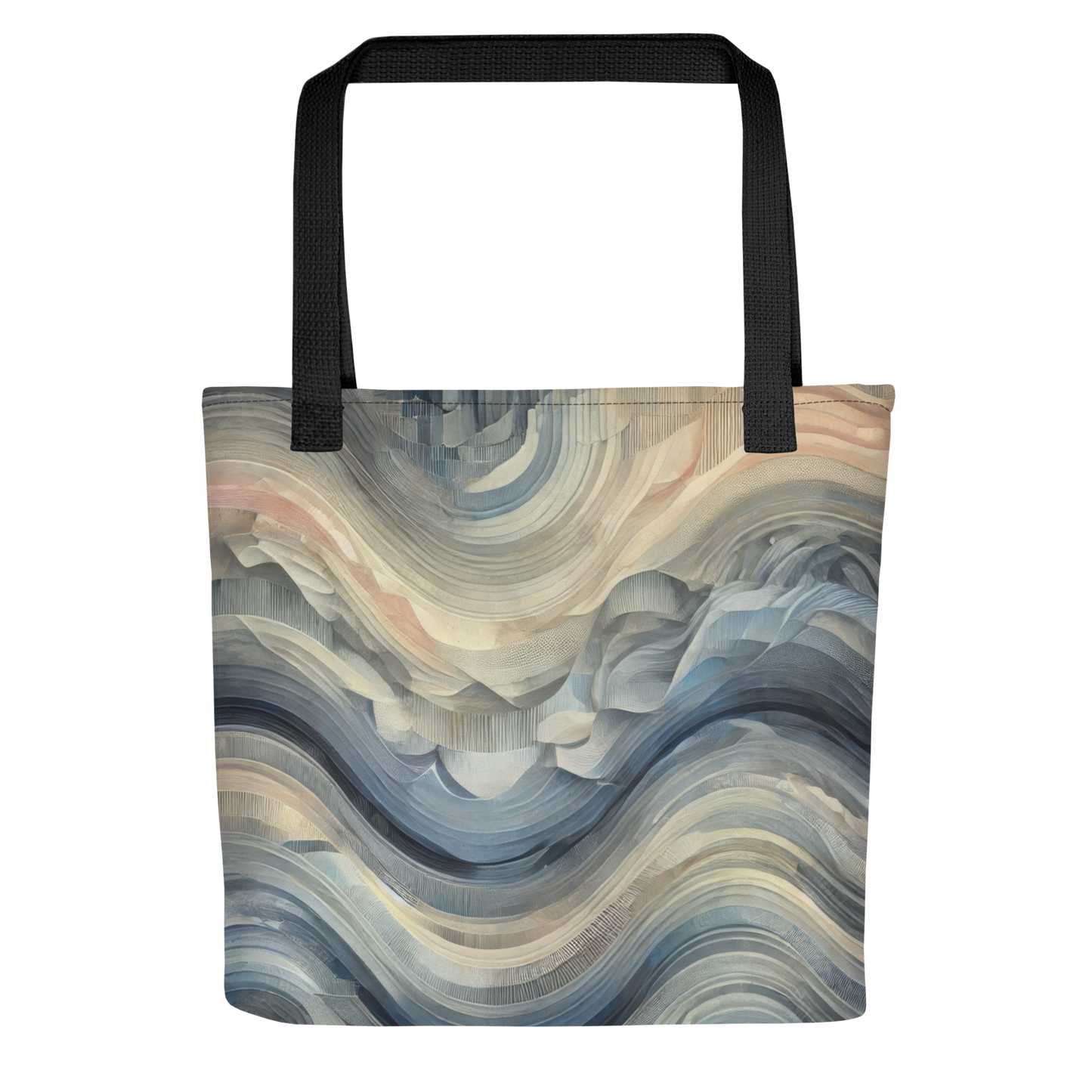 Abstract Art Tote Bag: Reflective Waves