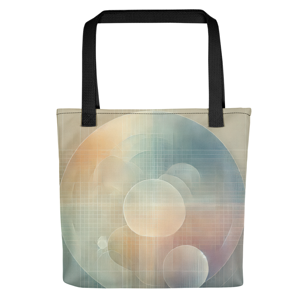 Abstract Art Tote Bag: Serene Convergence