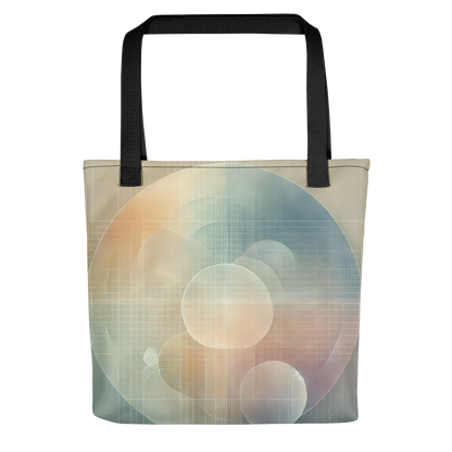 Abstract Art Tote Bag: Serene Convergence