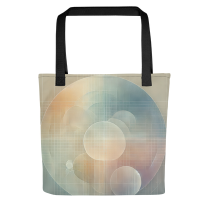 Abstract Art Tote Bag: Serene Convergence