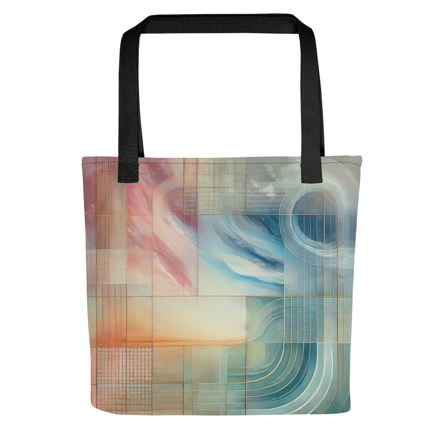 Abstract Art Tote Bag: Poised Harmony