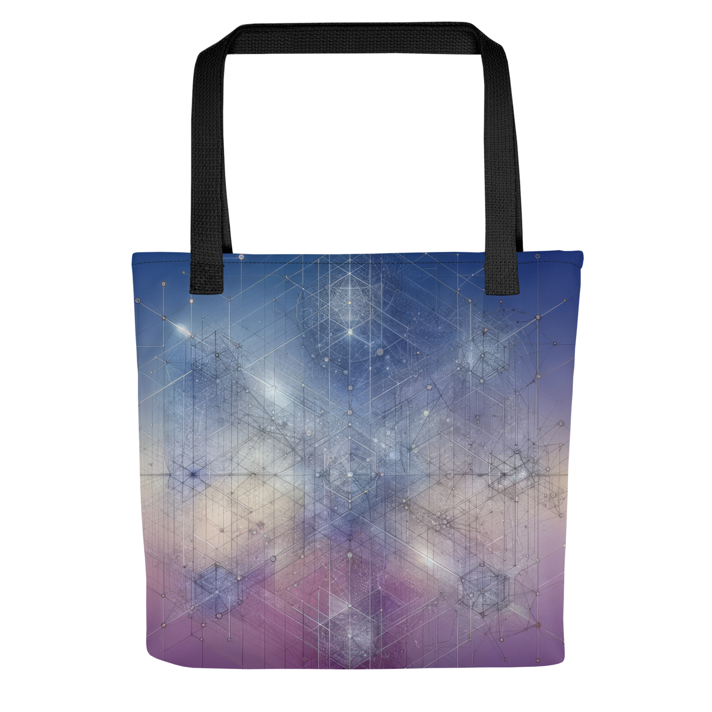 Abstract Art Tote Bag: Reflective Nexus