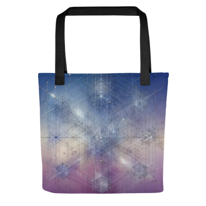 Abstract Art Tote Bag: Reflective Nexus