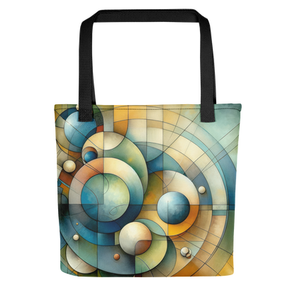 Abstract Art Tote Bag: Equilibrium Canvas